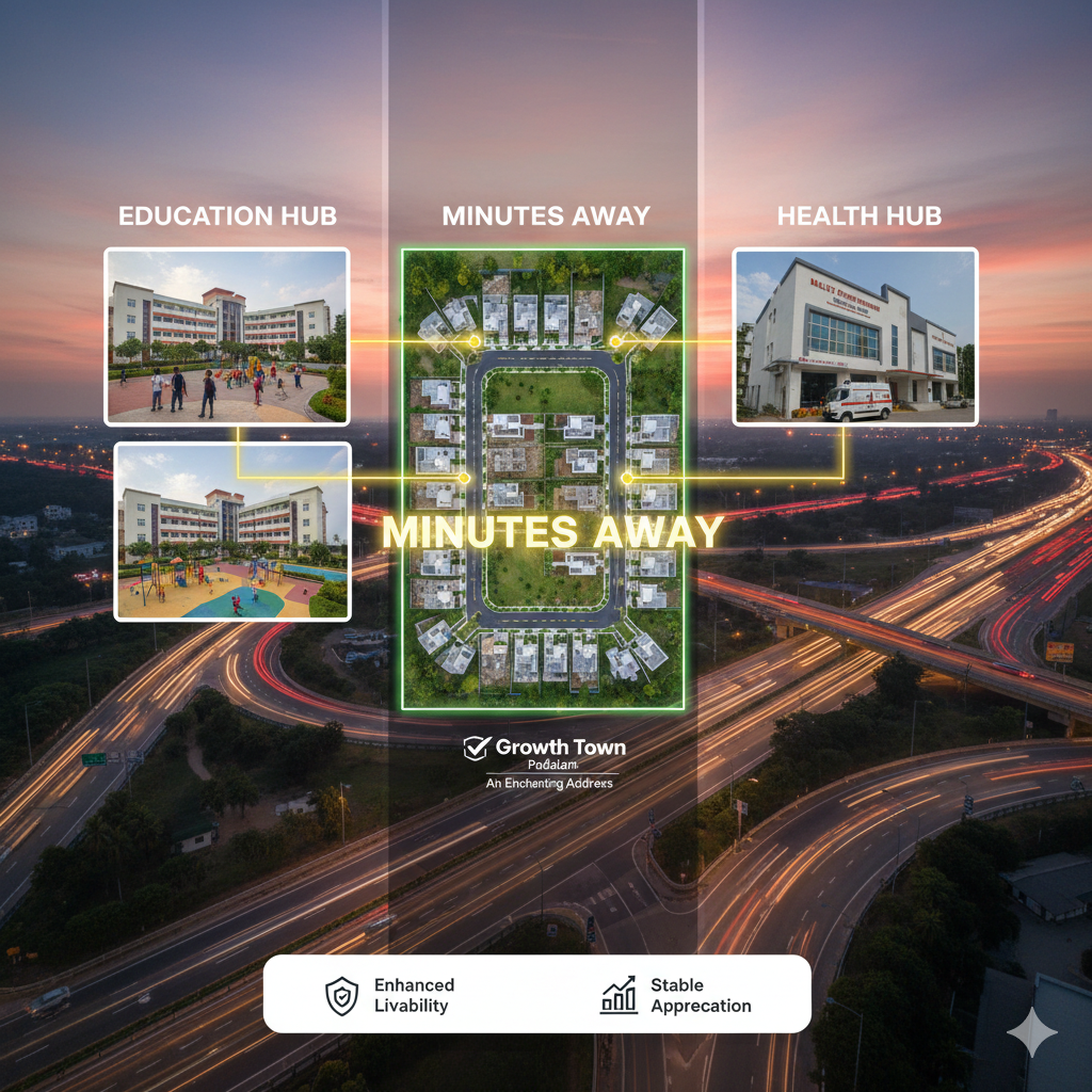 The Education and Health Hub: Essential Institutions Located Minutes from Your Chennai South Area Plots