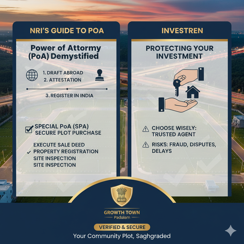 Power of Attorney (PoA) Demystified: The NRI's Guide to Secure Plot Purchase Near Padalam Junction